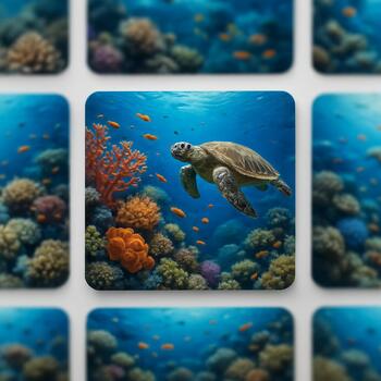 Close-up of a few under-ice episode cards with tags on top