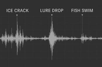 Audio track strip with two highlighted reaction moments