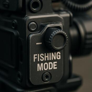 Rig opened beside the ice hole with cables and monitor ready