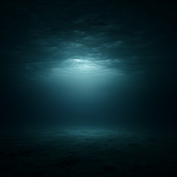 Soft dome of light under the ice illuminating a wide area